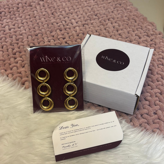 Infinity Echo Hoops Earring | 18K Gold Plated