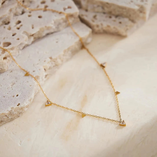 Golden Prism Necklace | 18K Gold Plated