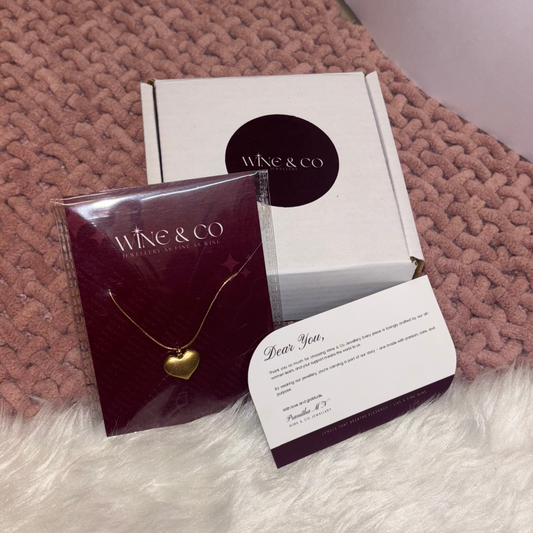Heart Bold Necklace | 18K Gold Plated