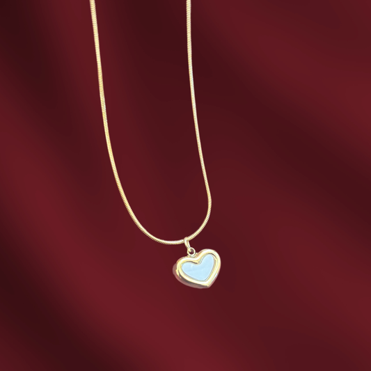 Solovia Golden Heart Necklace  | 18K Gold Plated
