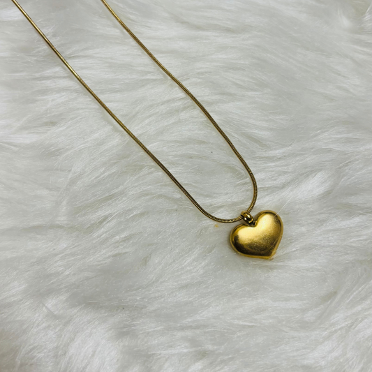 Heart Bold Necklace | 18K Gold Plated