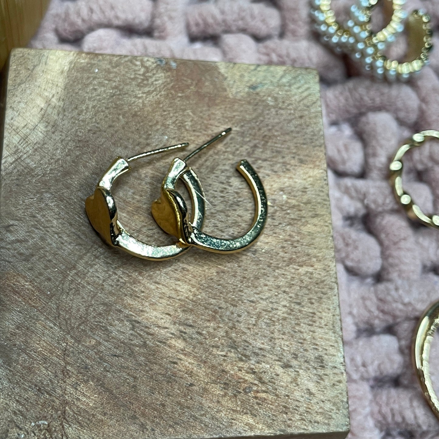 Chunky Heart Hoops