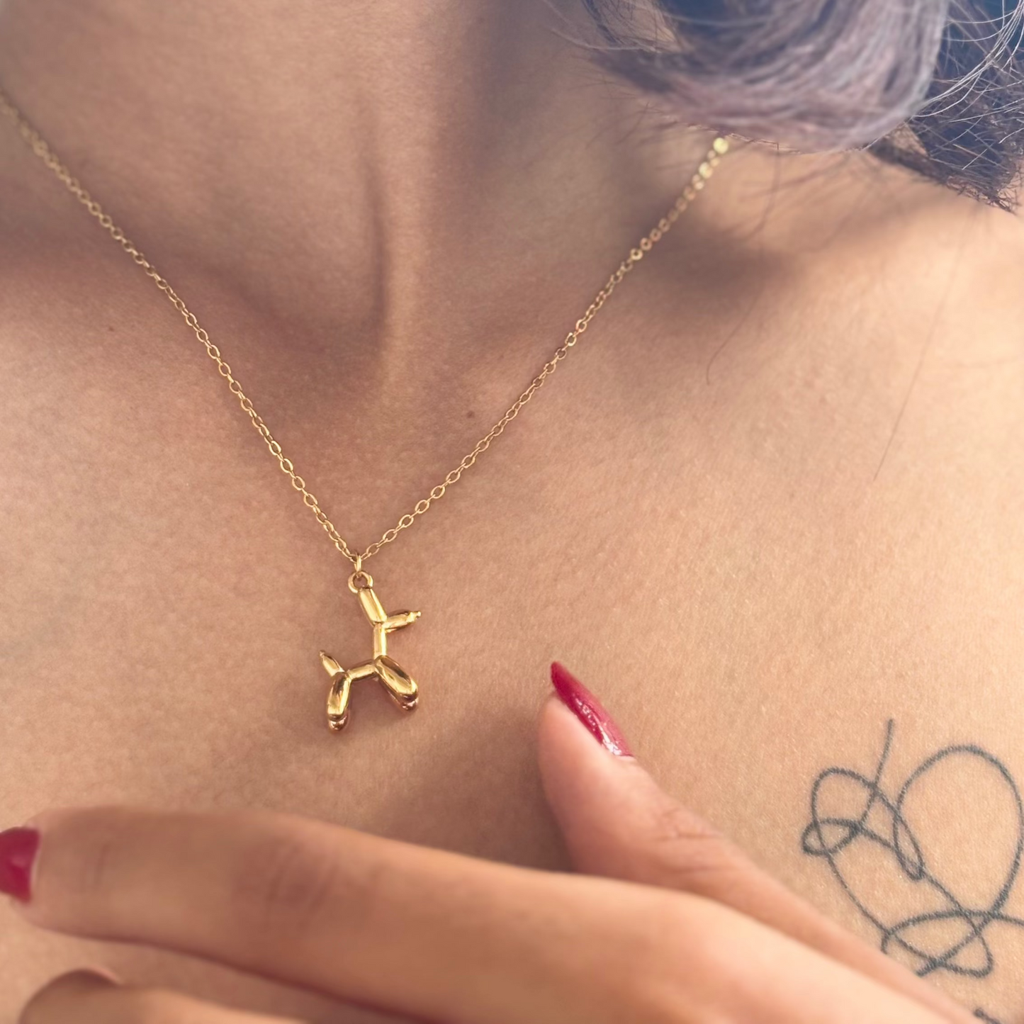 Puppy Love Necklace | 18K Gold Plated