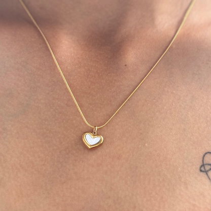 Solovia Golden Heart Necklace  | 18K Gold Plated