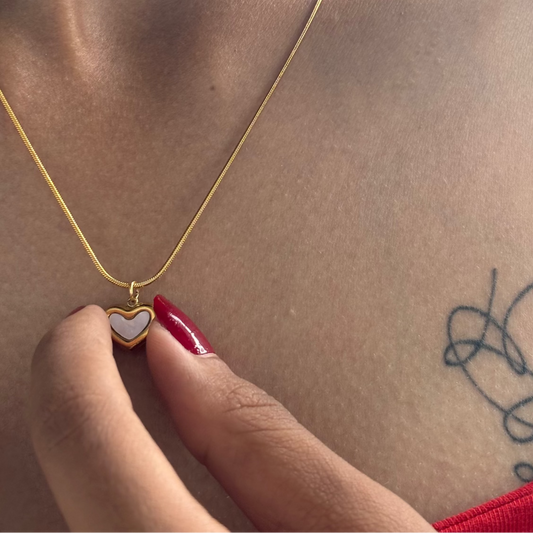 Solovia Golden Heart Necklace  | 18K Gold Plated
